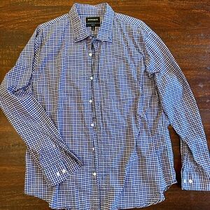 Bonobos Blue and Purple Checkered Men's Shirt